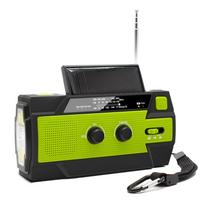 Nešiojamas AM / FM ir NOAA radijo lauko saulės avarinis rankinis alkūninis radijo skaitymo šviesos judesio jutiklis Japanese frequency žalia