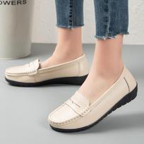 Moteriški „Penny Loafers“ Odiniai vairavimo mokasinai Patogūs plokščiapadžiai Laisvalaikiai „Mėlyni slaugytojo“ didelio dydžio baleto batai mergaitėms 35 juoda