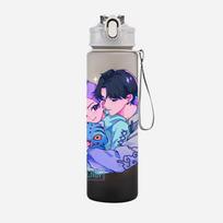 750 ml vandens butelis Anime K-Pop Demonų medžiotojai spausdintas personažas vandens puodelis didelės talpos lauko nešiojamas virvė gėrimo butelis berniukui mergaitei dovana