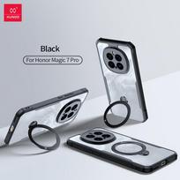 XUNDD For Honor Magic7 Magic 7 Pro Case Luxury Casing Airbag Shockproof Bumper Protective Phone Cover With Rotatable Magnetic Holder For Honor Magic 7 Pro juoda