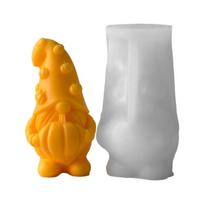 Food Grade Silicone Pumpkin Gnome Candle Molds Handmade Moulds Suitable for Crafts Resin Casting and Soap Making