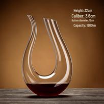 Premium Crystal Glass Wine Decanter with Handle