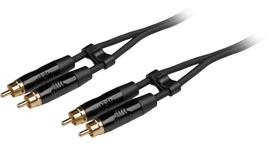 Fuj:tech 2 x RCA male – 2 x RCA male audio cable, 0.5 m, black