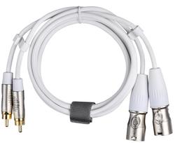 Fuj:tech 2 x RCA male – 2 x XLR male audio cable, 3 m, white