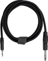 Fuj:tech 6.3 mm TRS male – 3.5 mm TRS male audio cable, 2 m, black (6.3 mm TRS - 3.5 mm TRS, 2 m)