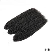 Nerti plaukai Brazilijos kasytės Sintetiniai garbanoti plaukai Minkšti pynimo priauginimai 20 28 colių Afro nerti plaukai ilgi vandens banga Ombre spalvos plaukai 20 Inch black