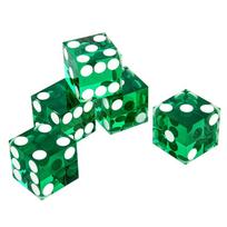 5pcs High-grade Acrylic Transparent Dice D6 19mm Casino Dice with Razor Edges Drop Shippingt