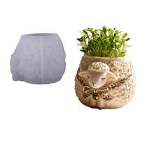 Sheep Shape Silicone Molds Crafting Supplies Perfect for Creating Resin Planter Jewelry Containers Detailed Pattern 1