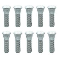 10 vnt. Ratų studai Padangų ratlankių veržlės Atsarginiai ratlankių studai Padangų rato stebulės varžtas 48 mm ilgio & 12 mm x 1,5 prailgintas rifliuotas varžtas 1