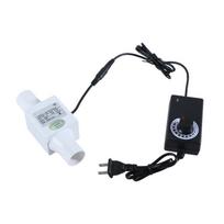 Inline Duct Fan with Variable Speed Controller 12V Ventilation Exhaust Fan Pipe Fan for Air Heating Cooling Booster