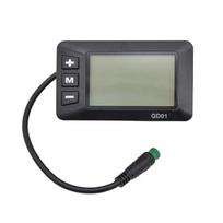 Elektrinio paspirtuko spidometras odometrai elektrinis ekranas 22,2 mm vairui 24V-48V LCD ekranas valdymo pultas 5 kontaktų kištukas 1