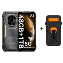 Blackview XPLORE 2 Dimensity 8300 Patvarus telefonas Android 15  (12GB+24GB) RAM 256GB ROM 6.78 colio 120Hz ekranas 20000mAh with case juoda