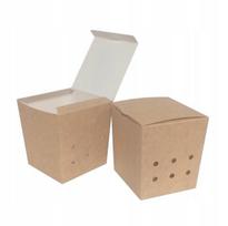 Puodeliai su dangteliu ir skylutėmis 9 x 9 x 10 cm 100 vnt., Puodeliai su dangteliu ir skylutėmis 9 x 9 x 10 cm 100 vnt.