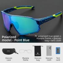 ROCKBROS Poliarizuoti akiniai UV400 Saulės akiniai Sportiniai apsauginiai akiniai Dviračių akiniai Lauko žygiai Stovyklavimas Golfas Dviračių akiniai CHINA&Polarized blue