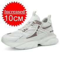 Vyriški tinklelio liftiniai batai Aukštį didinantys sportiniai laisvalaikio batai 8/10CM Aukštį didinantys batai vyrams 37