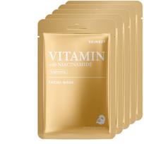 Skaistinamoji veido kaukė su vitaminais ir niacinamidu VITAMINS with NIACINAMIDE