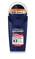 LOREAL Men Expert Hydra Hyaluronic 72 valandų veikiantis antiperspirantas su ritininiu aplikatoriumi, 50 ml