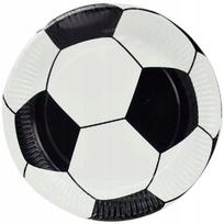 Vienkartinės popierinės grilio lėkštės Paw "Soccer" 18 cm 8 vnt., Vienkartinės popierinės grilio lėkštės Paw "Soccer" 18 cm 8 vnt.