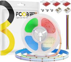 COB RGB RGBCCT lanksti didelio tankio LED juosta COB RGB+CCT 16.4FT/5M DC24V 840LEDs/m 18W/m IP30 CRI90+ Daugiaspalvė derinama reguliuojama IP30, skirta "pasidaryk pats" dekoracijoms (neįtrauktas maitinimo šaltinis ir valdymas)