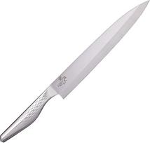 KAI Seki Seki Magoroku Shoso Yanagiba 24,0 cm ilgio geležtė - 5CR15MoV nerūdijantis plienas 56 (±1) HRC - išgaubtas pjūvis - 18-8 nerūdijančio plieno rankena su deimantiniu raštu - peilis žuvims - pagamintas Japonijoje