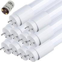 LED vamzdis T8 G13 60 cm 9 W 1170 lm (130 lm/W) Cool White 6000 K Pakeičia 60 cm 18 W neoninį vamzdį 330° LED starteris Į komplektą įeina 10 vnt.