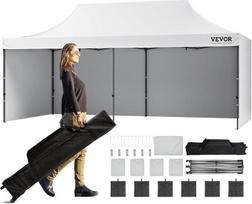 VEVOR pavėsinė 304,8 x 609,6 x 320 cm sodo palapinė 500D PU sidabrinis audinys Sulankstoma pavėsinė Reguliuojamas aukštis, įskaitant saugojimo krepšį Šalies palapinė 12-16 žmonių iškylanti palapinė Sodo pavėsinė, skirta stovyklavimo kelionėms