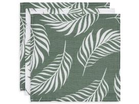Jollein muslino audinio muslino merliukai 31x31 cm Nature Ash Green 3vnt