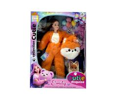 Lėlė Emily With Fox Costume QJ201A, 32 cm