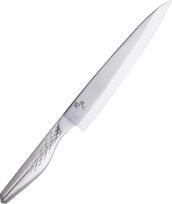 KAI Seki Seki Magoroku Shoso Yanagiba 21,0 cm ilgio geležtė - 5CR15MoV nerūdijantis plienas 56 (±1) HRC - išgaubtas pjūvis - 18-8 nerūdijančio plieno rankena su deimantiniu raštu - peilis žuvims - pagamintas Japonijoje