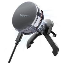 Spigen Essential EV25MFAQ Magnetinis MagSafe Automobilio Ventiliacijos Laikiklis - Juodas