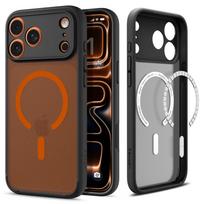 Spigen Ultra Hybrid MagSafe dėklas iPhone 17 Pro - Juodas ir Oranžinis