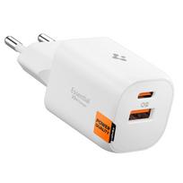 Spigen Essential EE352EU USB-C / USB-A 35W Sieninis Įkroviklis - Balta
