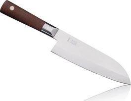 "Deba" japoniško pjovimo virėjo peilis 19 cm ašmenimis I "Deba" peilis / pjaustymo ir svėrimo peilis su medine rankena daržovėms, mėsai ir žuviai pjaustyti