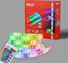Briloner 2035-150 LED šviestuvų komplektas su lizdu 230V 500cm RGB