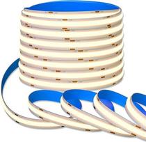 SEZO 10 m COB LED juosta Savarankiškai lipni 24 V 528 LED/M Šiltai balta 3000 K didelio tankio žibintai Dimmable COB LED šviesos diodų juostos šviesa 10 mm IP30 nėra atsparus vandeniui PCB balta, skirta "pasidaryk pats" interjero apšvietimui