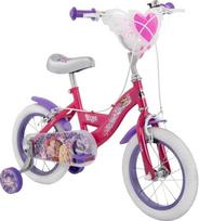 "Huffy Disney" princesių 14 colių mergaičių rožinis dviratis 4-6 metų amžiaus Rupunzel, Cinderalla ir kt.