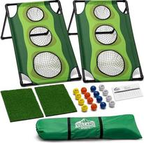 "Par 1" kiemo golfo žaidimas "Cornhole", golfo dovanos vyrams, golfo reikmenys vyrams, golfo žaidimas, golfo įranga, golfo žaidimai suaugusiems uždarose patalpose, golfo reikmenys, golfo treniruočių įranga, golfo dovana