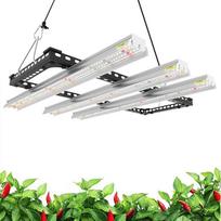 "Wolezek WK1000" LED auginimo lempa, 55 x 55 cm dydžio augalų lempa, LED UV IR pilno spektro, 100 W su 468 šviesos diodais, didelis apšvietimo plotas, 160 laipsnių reflektoriaus dizainas, "Daisy Chain" augalų apšvietimas