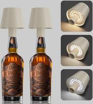 Aipsun 2 x LED stalinis šviestuvas su akumuliatoriumi Dimmable Battery Bottle Lamp IP54 Waterproof (Beige/Aluminium) 2700 K / 4000 K / 6000 K spalvinė temperatūra 3 W, skirtas naudoti viduje ir lauke Baras Restoranas Terasa