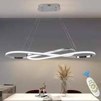 LED pakabinamas šviestuvas Valgomojo stalas Dimmable pakabinamas šviestuvas su nuotolinio valdymo pakabinamas šviestuvas Linijinis dizainas Reguliuojamo aukščio liustra lempa valgomojo stalui Valgomasis kambarys Sekretoriatas Virtuvės šviesa (L100