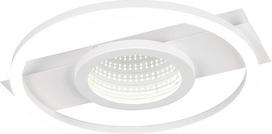 Reality Leuchten Wheeler R64801131 LED lubų šviestuvas Metalinis matinės baltos spalvos plastikas su 16 W LED Infinity Mirror Effect