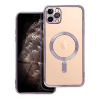 ELECTRO MAG COVER dėklas suderinamas su MagSafe IPHONE 11 Pro Max tamsiai purpurinis