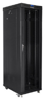 įrengimo Stovas 19" 42u 600x1000 Black Lcd Glass Door Lanberg (flat Pack)
