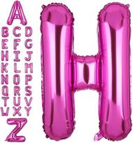 Folinis balionas Capital Alphabet, raidė H, 14 colių, karštai rožinis