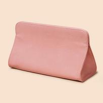 Mini hair dryer storage bag, magnetic PU leather storage bag, convenient for travel, used for straight clip curling iron rožinė