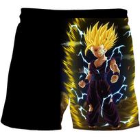 2025 MINISO Berniukų Harajuku Paplūdimio kelnės vaikams Drabužiai poroms Mada Dragon Ball Z kelnės Vaikams 3D animacinių filmų atspaudas šortai 100
