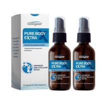 Pure Body papildomas nano dydžio ceolito purškalas Natūrali kasdienė detoksikacija moterims, vyrams Kelionėms draugiška kūno priežiūra Gaivumas, 1 vnt.
