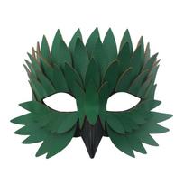 Unikali Paukščio Snapas Plunksnų Stiliaus Pusės Veido Kaukė Cosplay Aksesuaras Kostiumų Šventėms Kaukavimasis Teminiam Renginiui žalia