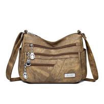 Simple Women's Crossbody Bag with Multiple Compartments and Adjustable Shoulder Straps, Suitable for Daily Use and Shopping As A Casual Shoulder Bag 26 cm*12 cm*20 cm geltona
