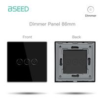 „BSEED Wifi“ išmanusis pritemdymo jungiklis, 1/2/3 grupių jutikliniai šviesos jungikliai, funkcijos dalis, „Tuya Smart Life Control“, stiklo skydelis, „pasidaryk pats“, nemokamas derinys EU standard